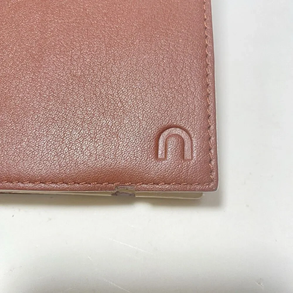 Nook Genuine Leather Cover Tan Brown 6x8” Barnes&Noble Elastic Closure Preowned